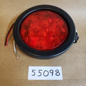 LED Red Round Brake Light w/ Grommet